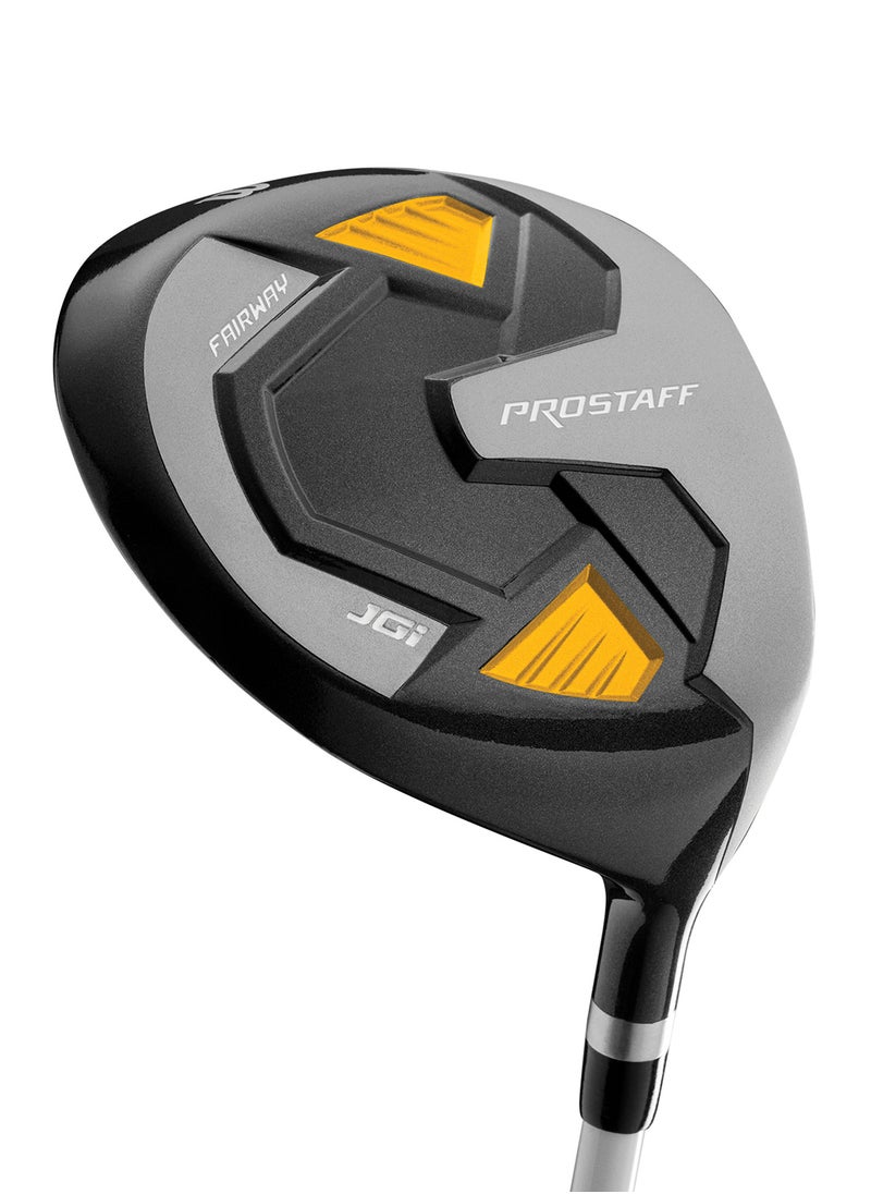 Wilson Golf Pro Staff Junior Game Improvement Medium Club Set for Children from 8-11 Years, Body Size 127-142 cm, Right-Handers, Graphite, Including Carrybag, Yellow  - Image 3
