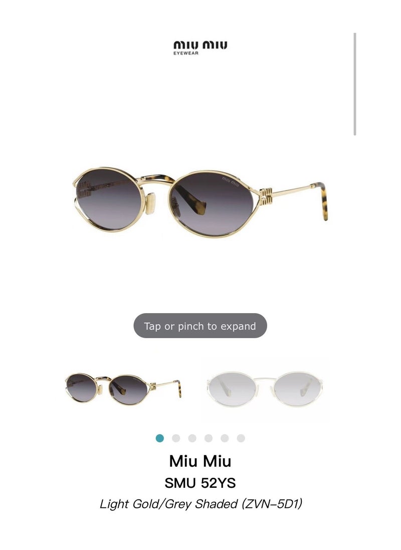 Miu Miu Miu Miu Women's Sunglasses MU52YS  - Image 2