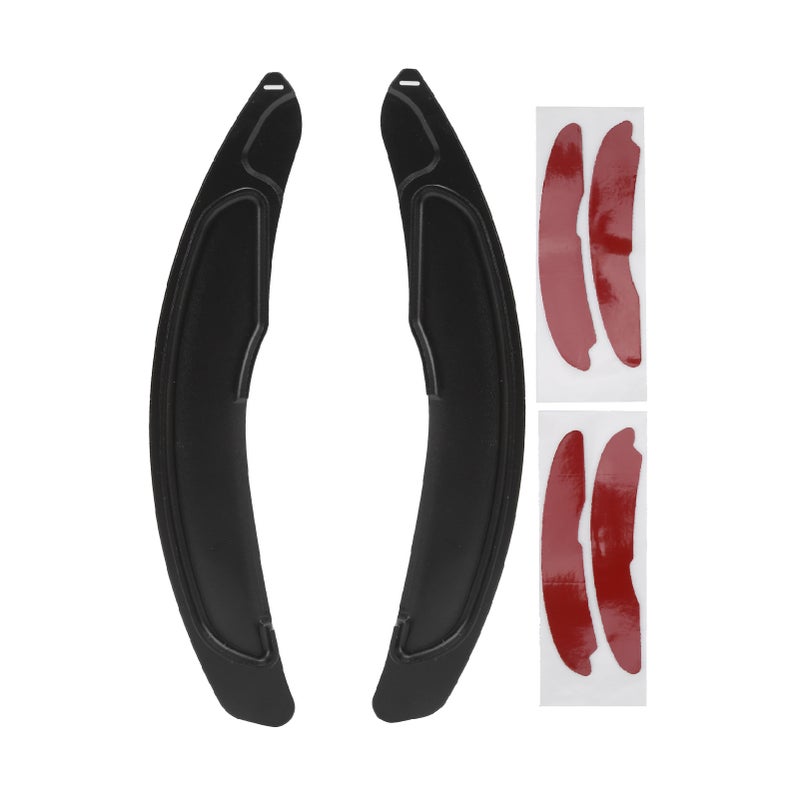 2pcs Steering Wheel Paddle Shifter Extension Replacement for Mitsubishi Outlander/Lancer/Eclipse Black - Image 1