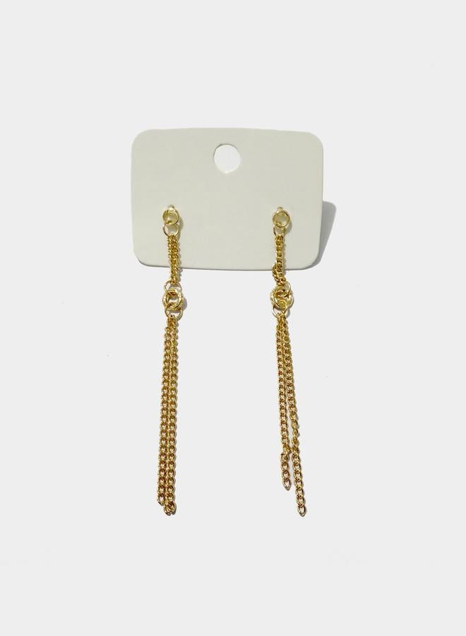 Styli Dual Tassel Earrings