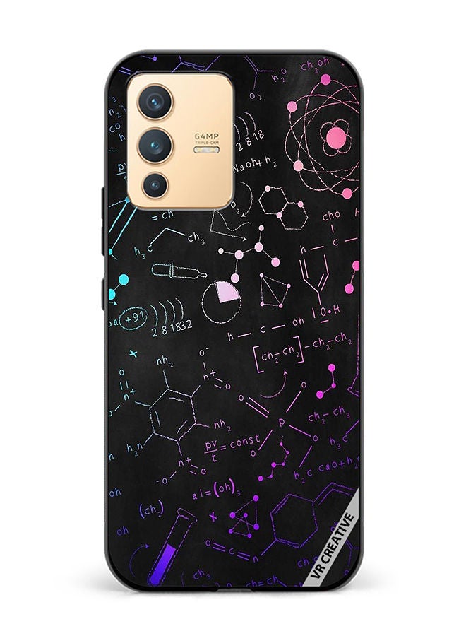 VR CREATIVE Protective Case Cover For Vivo V23 5G Chemistry Formula Design Multicolour - Image 1