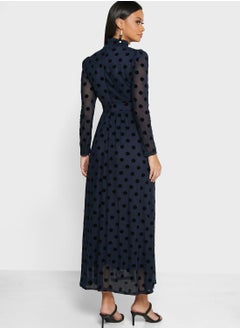 ELLA Puff Sleeve Polka Dress  - Image 2