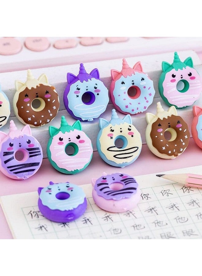TERA 13 Return Gifts for Kids Eraser Set for Girls (6 Pcs) Unicorn Eraser for Girls, Donut Shape Eraser for Kids, Non Toxic Eraser, Stationary Items, Birthday Return Gifts for Kids