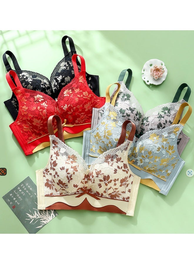 KUYING Brand New Comfortable Skin Friendly Breathable Bra  Set Of 5  - Image 1