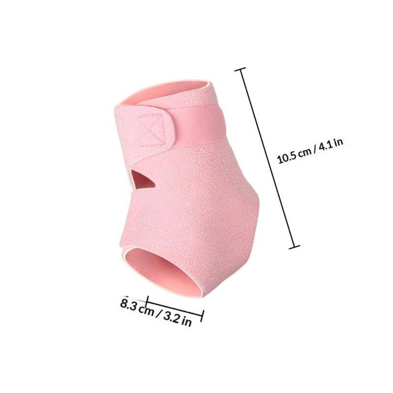 Breathable Compression Ankle Sleeve Adjustable Fit For Running Basketball Hiking Pink Size S - Image 2