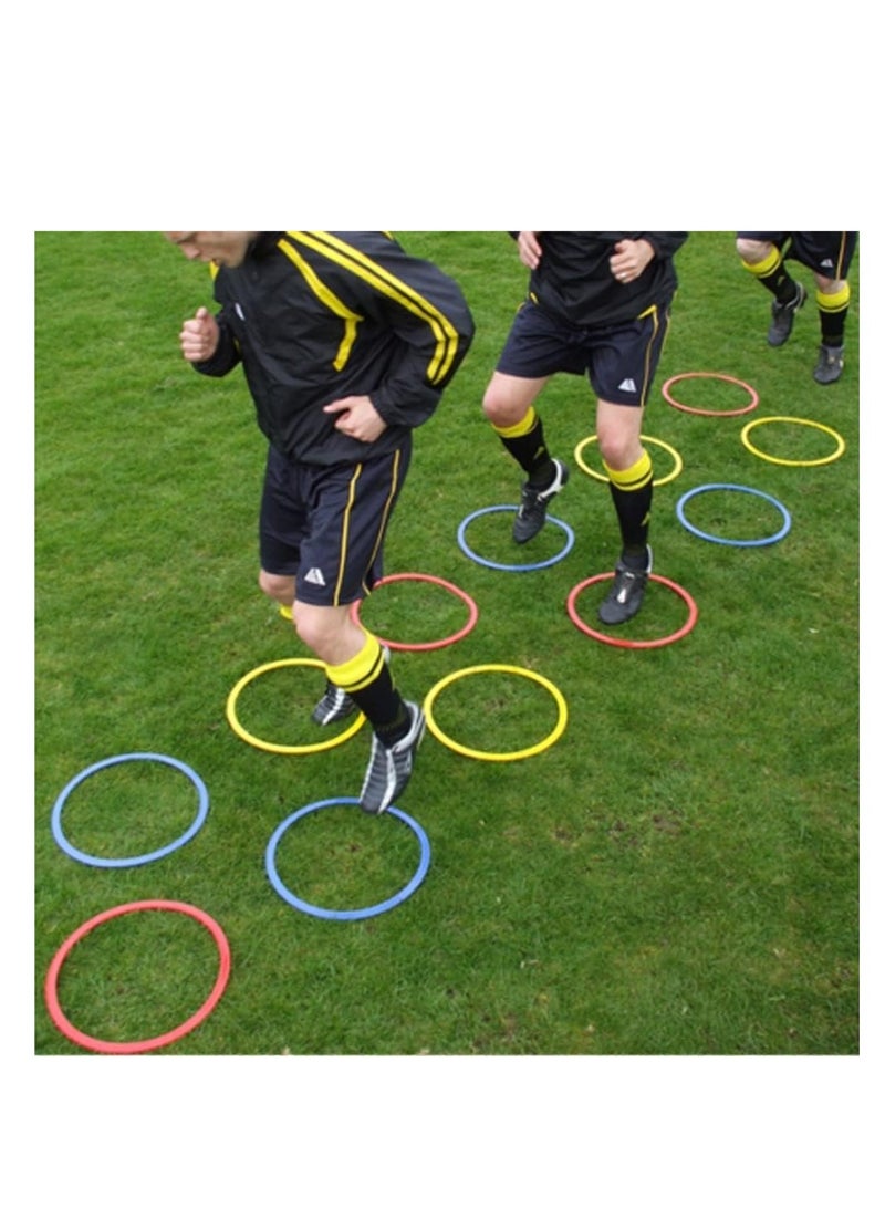 Meetion 12 Pieces/set Of 40cm Football Speed Agility Circle Sensitive Football Training Equipment Pace Circle Football Training Accessories - Image 4