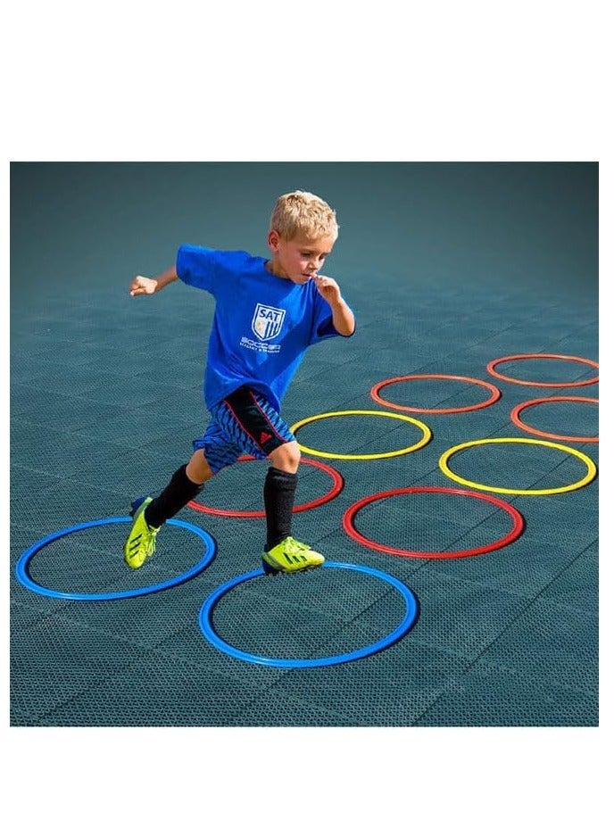 Meetion 12 Pieces/set Of 40cm Football Speed Agility Circle Sensitive Football Training Equipment Pace Circle Football Training Accessories - Image 2