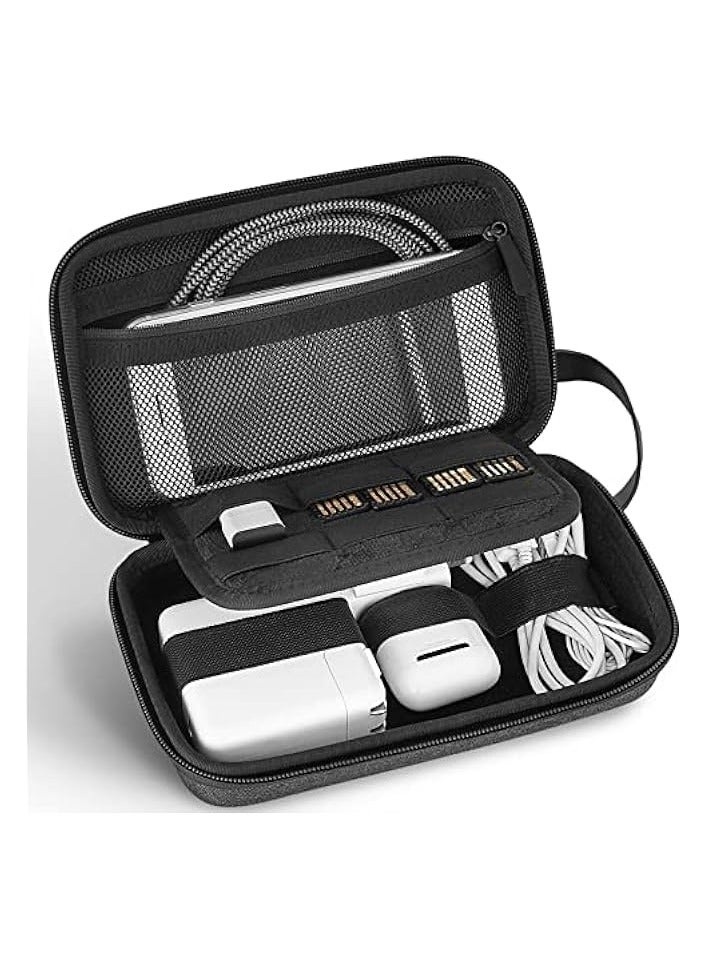 Jetech Travel Accessories Organizer Case, Portable Electronic Pouch Gadget Bag for MacBook Power Adapter, Cable, Stylus Pen, SD Card, Charger, Mouse, Power Bank, USB Flash Drive - Image 1