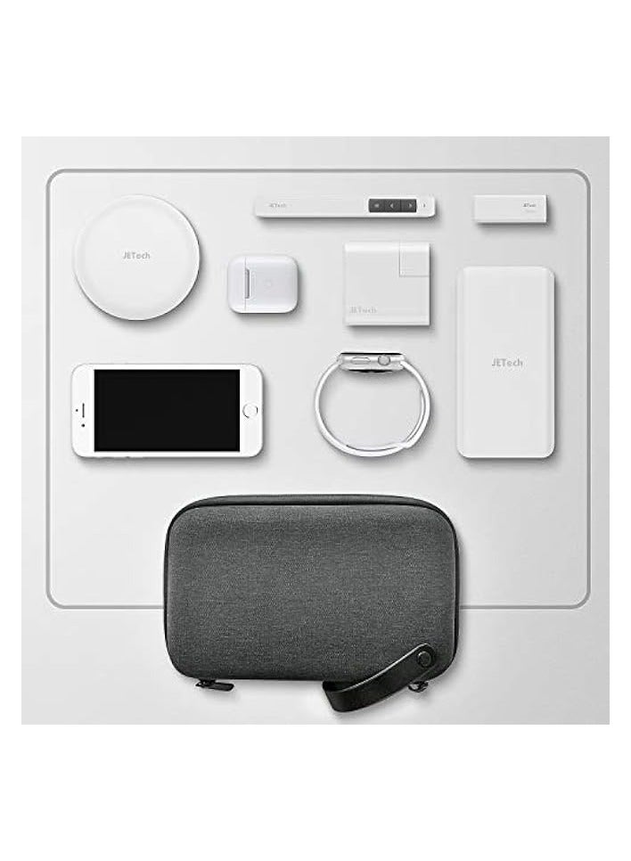 Jetech Travel Accessories Organizer Case, Portable Electronic Pouch Gadget Bag for MacBook Power Adapter, Cable, Stylus Pen, SD Card, Charger, Mouse, Power Bank, USB Flash Drive - Image 2