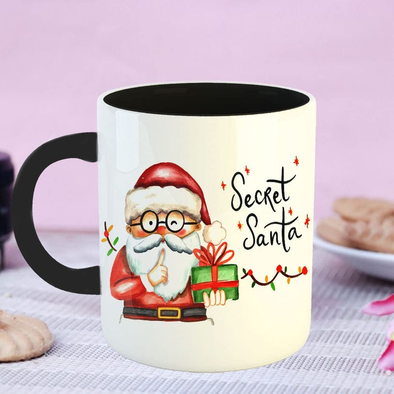 Happu Happu Printed Ceramic Coffee Mug Christmas Gifts Secret Santa Gifts Santa Gift Christmas Mugs Christmas Gifts for Kids Secret Santa Gifts Christmas Decor 8487BK  - Image 4