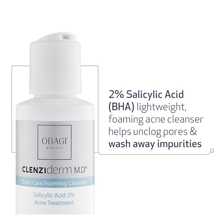 Obagi Medical Obagi CLENZIderm M.D. Daily Care Foaming Acne Cleanser – Acne Treatment with 2% Salicylic Acid (BHA) - Image 2