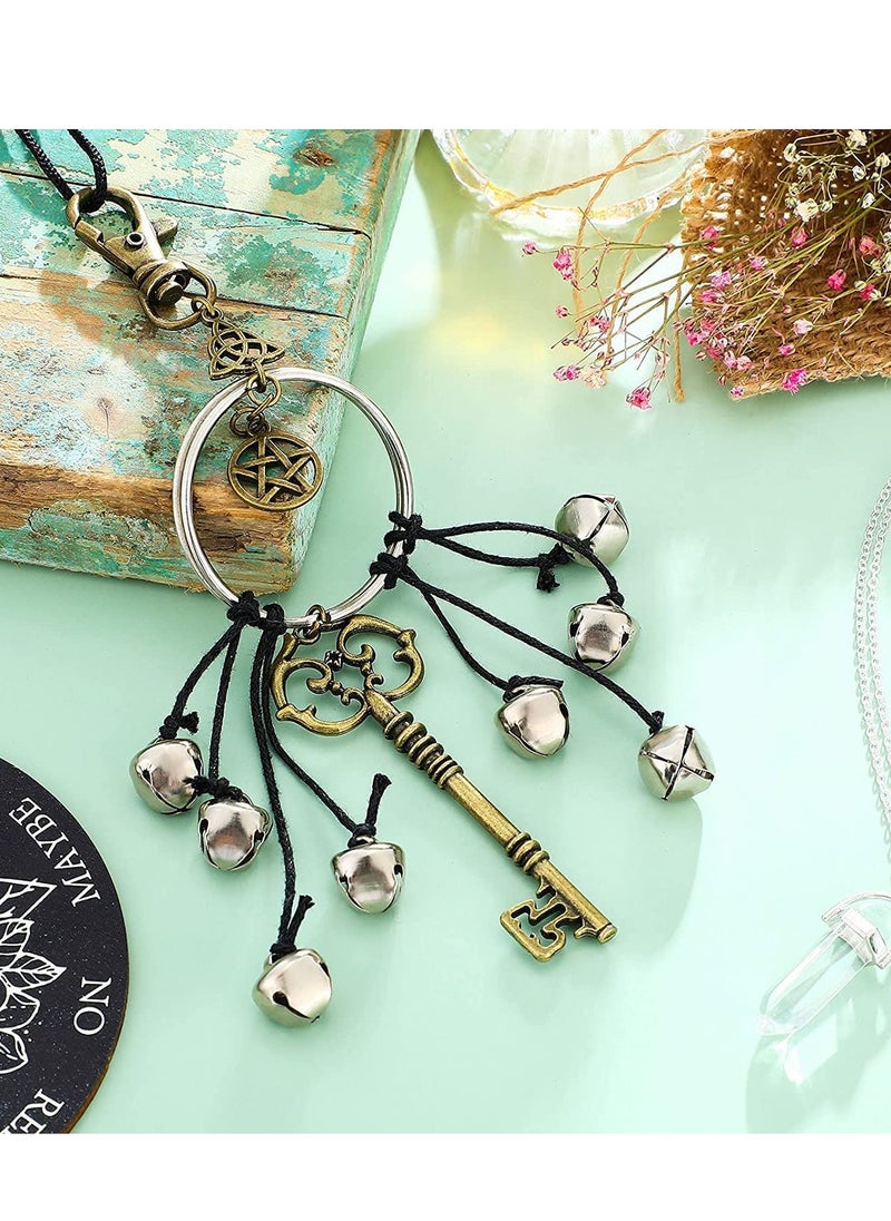 SYOSI - Vintage Door Bells for Decoration, Magical Style Bells Supplies, Special Unique Decor, Interesting Antique Magic Keys, Great Gifts, 2PCS - Image 1