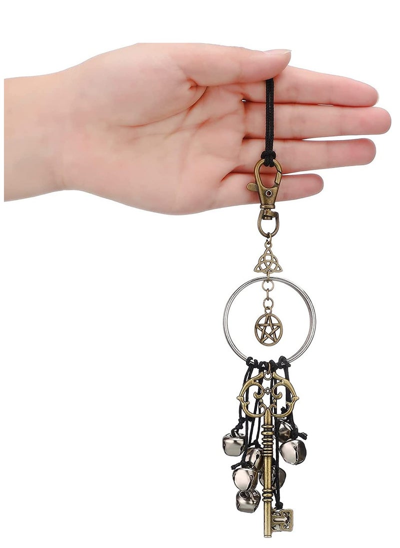 SYOSI - Vintage Door Bells for Decoration, Magical Style Bells Supplies, Special Unique Decor, Interesting Antique Magic Keys, Great Gifts, 2PCS - Image 1