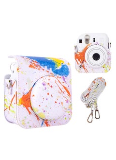 SYOSI Colorful Camera Case for Fujifilm Instax Mini 12 Instant Camera, PU Leather Protective Case for Polaroid Camera Instax Mini 12 Carry Bag  - Image 1