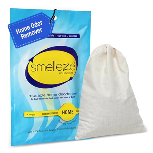SMELLEZE Reusable Home Smell Removal Deodorizer Pouch - Natural Odor Eliminator for Home, Rids Stinky Odor Without Harmful Fragrances in 150 Sq. Ft. - Image 1