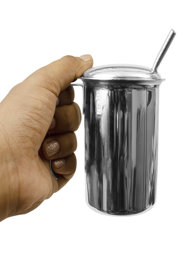 Spillbox كوب Spillbox من الفولاذ المقاوم للصدأ مع شفاطات للأطفال الصغار وحديثي الولادة، لعبة للأطفال، 200 مل - Image 4