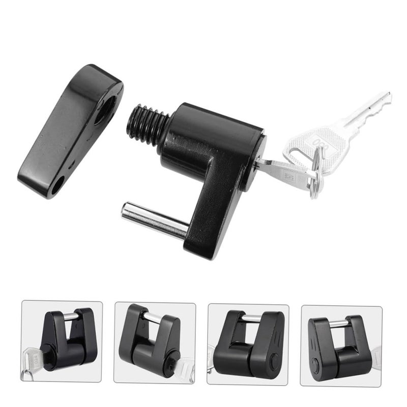 2 Sets Black Trailer Coupler Lock Heavy Duty Turn Activation With Keys For Security2025-04-17 19:59:14 - Image 4
