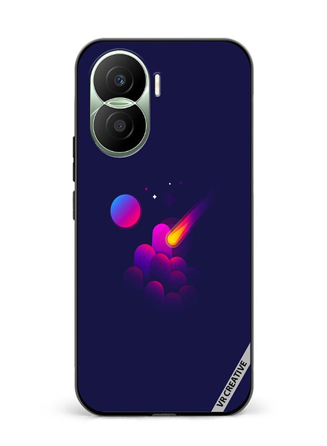 VR CREATIVE Protective Case Cover For Honor Play7T Pro Space Minimalist Design Multicolour - Image 1