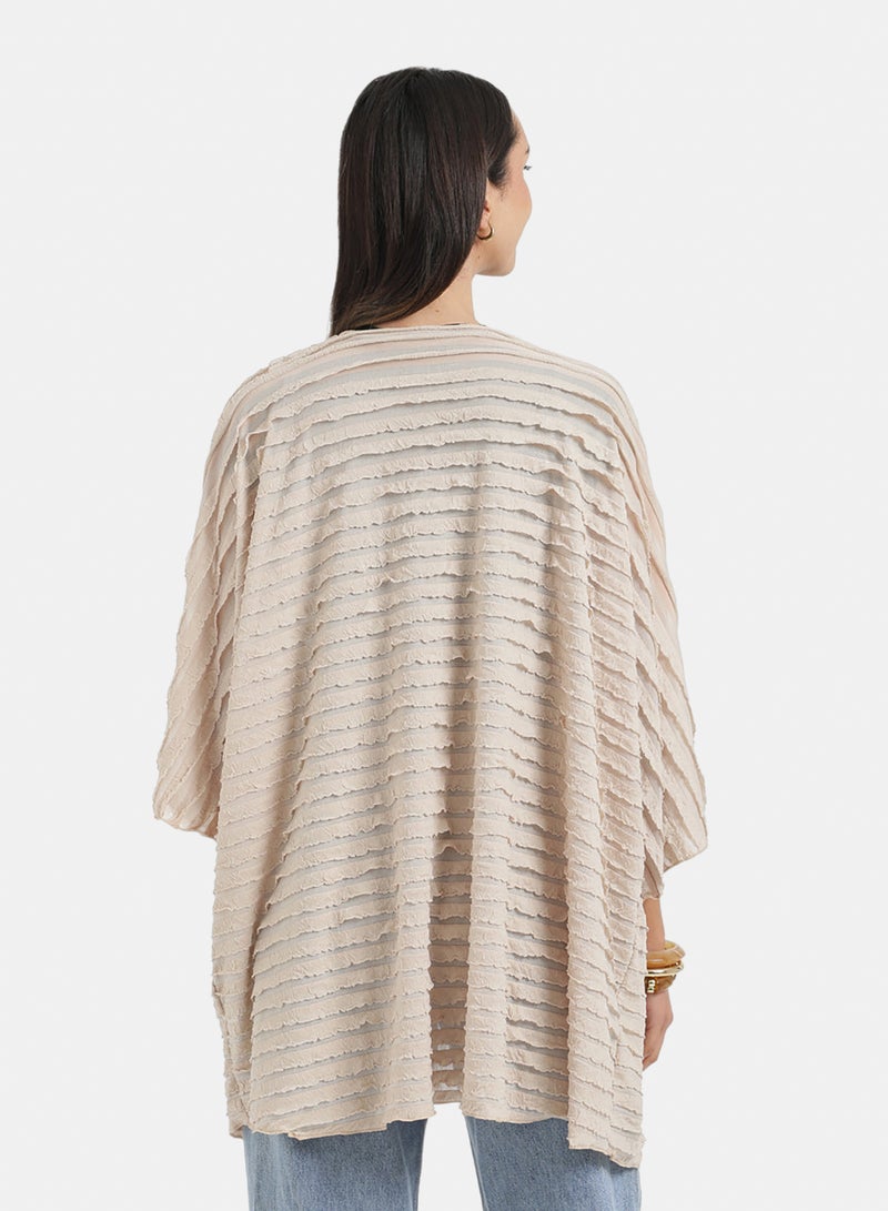 Carina Textured Ruffle Beach Kimono - Image 4