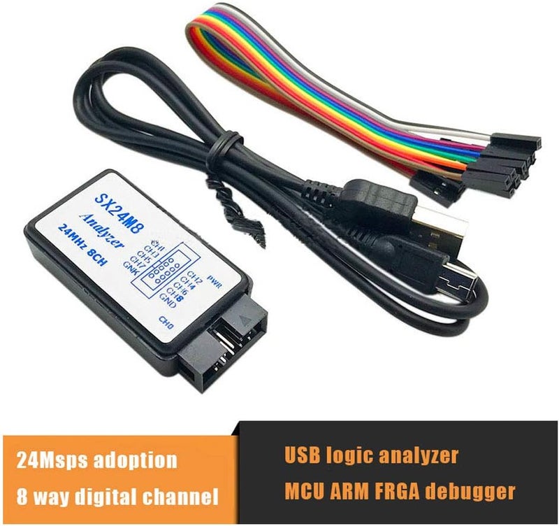 Comidox 1Set USB Logic Analyzer Device Set USB Cable 24MHz 8CH 24MHz 8 Channel UART IIC SPI Debug for Arduino ARM FPGA M100 Hot - Image 4