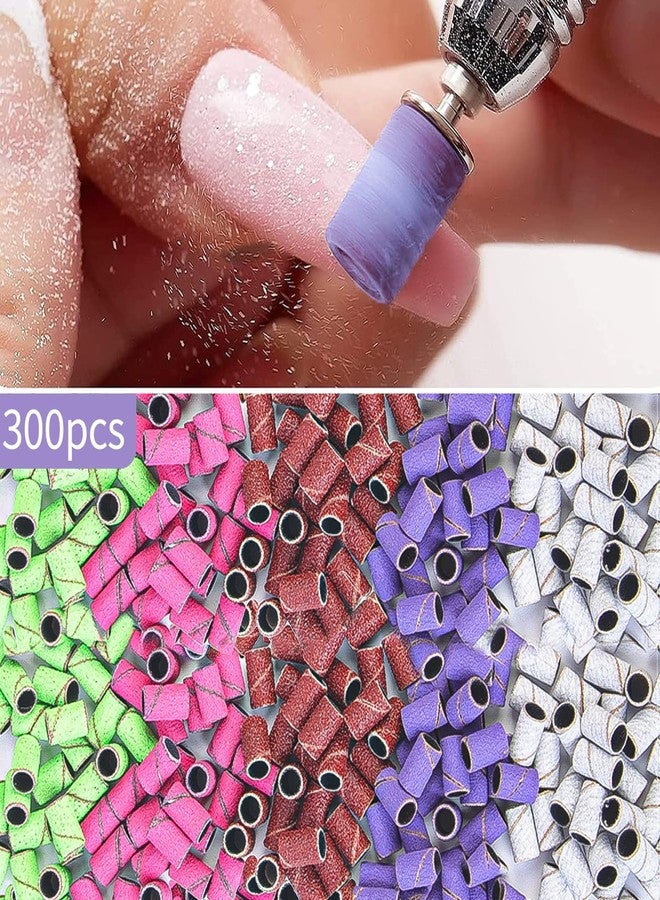 BELICOO Sanding Bands 300 Pcs 5 Color Coarse Fine 80#120#150#180#240# Grits Professional for Acrylic Nails Manicures and Pedicure - Image 5