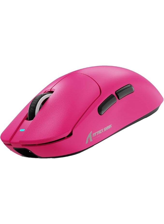 هجوم القرش فأرة الألعاب اللاسلكية ATTACK SHARK X8 SE، فأرة لاسلكية فائقة الخفة بوزن 55 غرامًا قابلة للبرمجة، تدعم الاتصال السلكي/البلوتوث/2.4 جيجاهرتز، معدل استجابة 1 كيلو هرتز، مستشعر ألعاب PixArt PAW3311، دقة 25000 نقطة في البوصة - Image 1