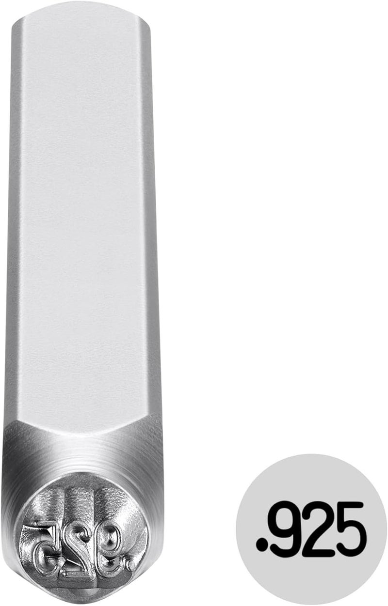 Yoption 4mm .925 Metal Stamp, Metal Punch Stamping Tool DIY Arts and Crafts Supplies for Stamping/Punching, Jewelry, Clay, Leather, Wood - Image 1