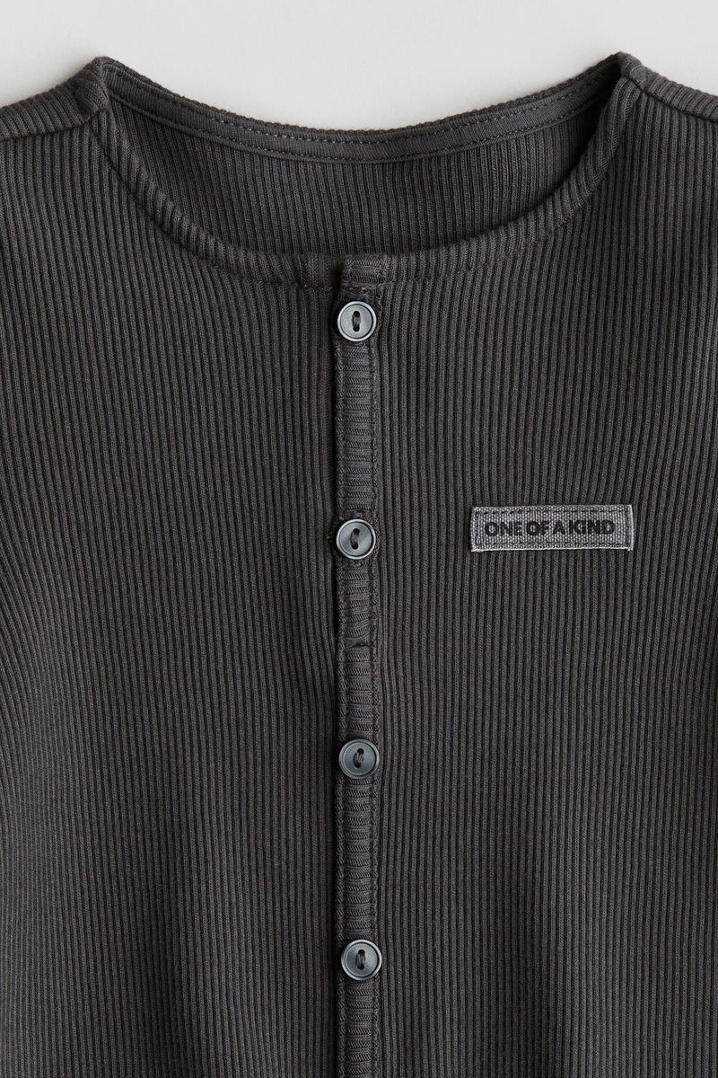 H&M Button-Detail Jersey Top - Image 2