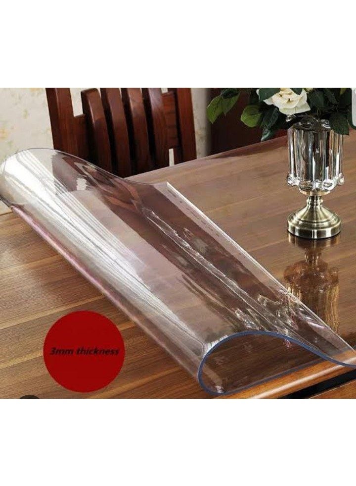 An alternative to glass placemats. For your peace of mind regarding your children, and easy to clean too. Size: 60 x 90 cm. Glass alternative thickness: 1.5 mm for all sizes. - Image 3