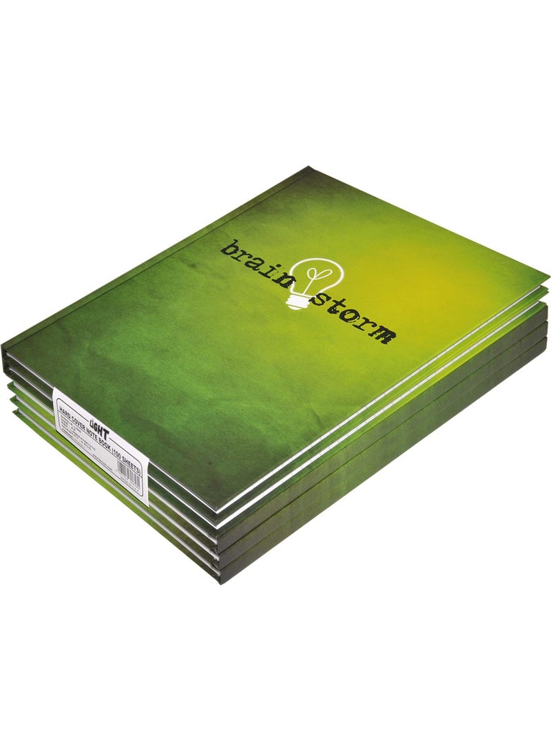 FIS LIGHT Pack of 5  Hard Cover Note Book 100 Sheets Size : A4  -LINBA41001310 - Image 1