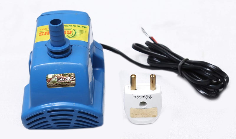 GLOBUS 303 SUBMERSIBLE WATER PUMP 18 WATT BLUE ABS WITH FREE 2 PIN SOCKET - Image 1