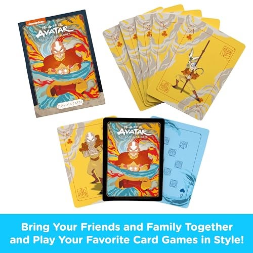 Aquarius Avatar Playing Cards Avatar The Last Airbender Shaped Deck of Cards for Your Favorite Card Games Officially Licensed The Office Merchandise Collectibles Avatar Last Airbender - Image 5