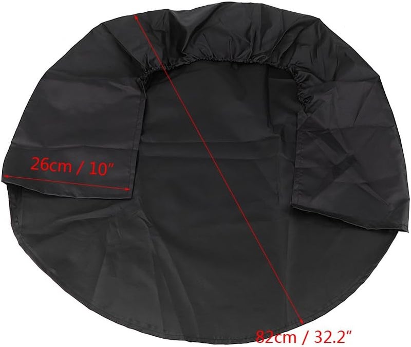 klarako Wheel Tire Covers, 32 Inch Waterproof Tire Protectors for RV Auto Truck Car Camper Trailer (Black) - Image 4