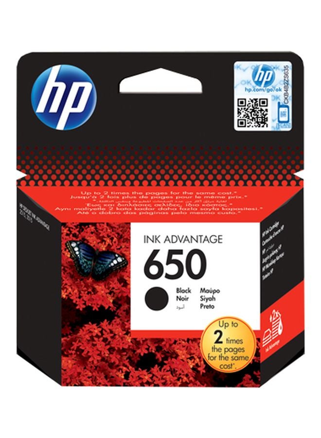 HP خرطوشة حبر أدفانتج بديلة 650 أسود - Image 2
