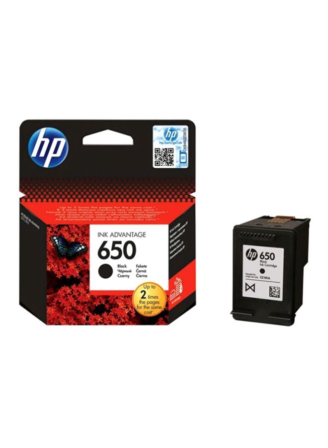 HP خرطوشة حبر أدفانتج بديلة 650 أسود - Image 1