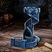 AUSPDICE Dice Rolling Tower and Tray with Spiral Stairs Perfect for Board Game Dungeons and Dragons RPG and Pathfinder Role Playing Games Antique Blue Color - Image 2