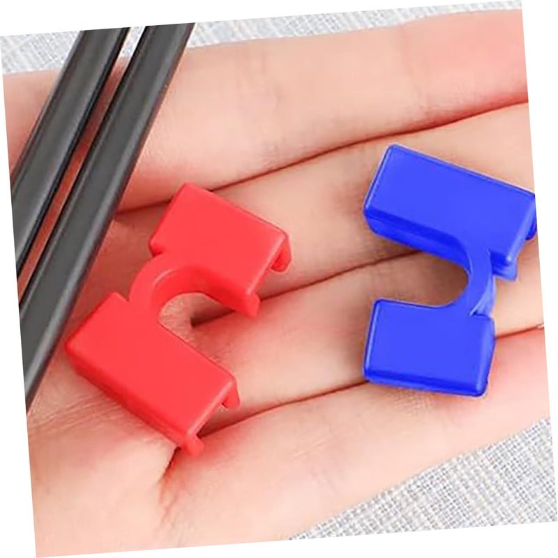 Amosfun 12 Pieces Reusable Training Chopsticks Helper Set PE Material Adjustable Chopstick Trainer For Boys Girls And Adults Comfortable To Hold Holders For Beginners And Practice - Image 5