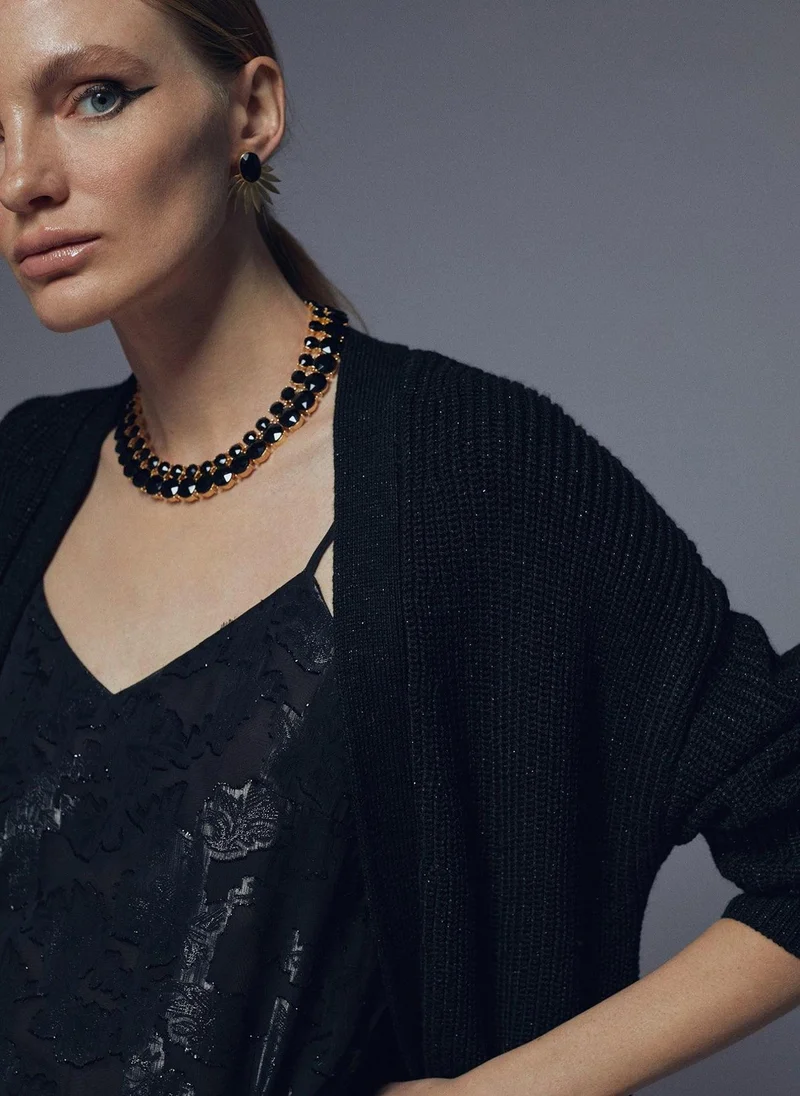 Lola Casademunt Cardigan with feather detail
