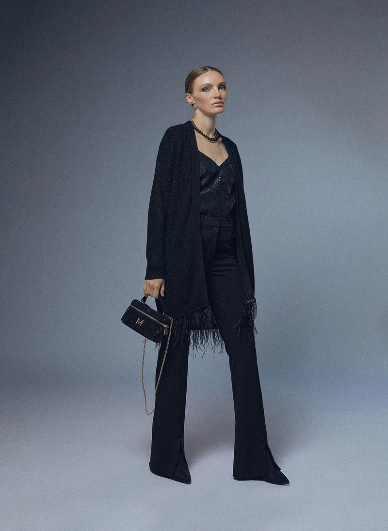 Lola Casademunt Cardigan with feather detail