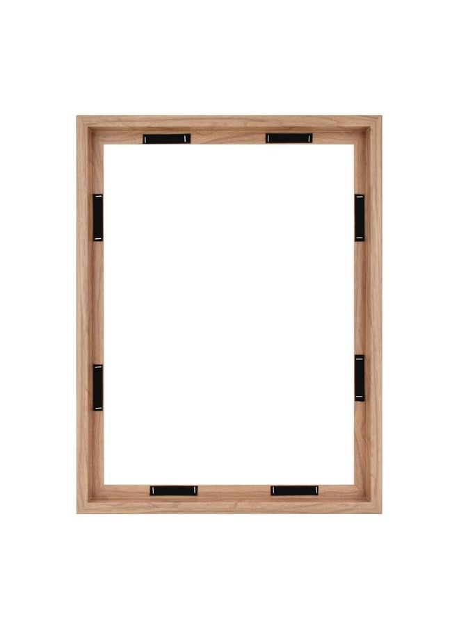 أم سي أس إطارات قماشية MCS مقاس 18 × 24، إطار من خشب الجوز للوحات القماشية النهائية، إطار كبير للتعليق على الحائط عموديًا وأفقيًا مع لاصق للوحات القماشية (عبوة واحدة)  - Image 1