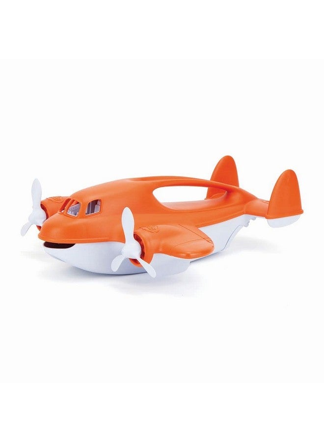 Green Toys Fire Plane - Pretend Play, Motor Skills, Kids Bath Toy Vehicle. No BPA, phthalates, PVC. Dishwasher Safe, Recycled Plastic, Made in USA. - Image 1