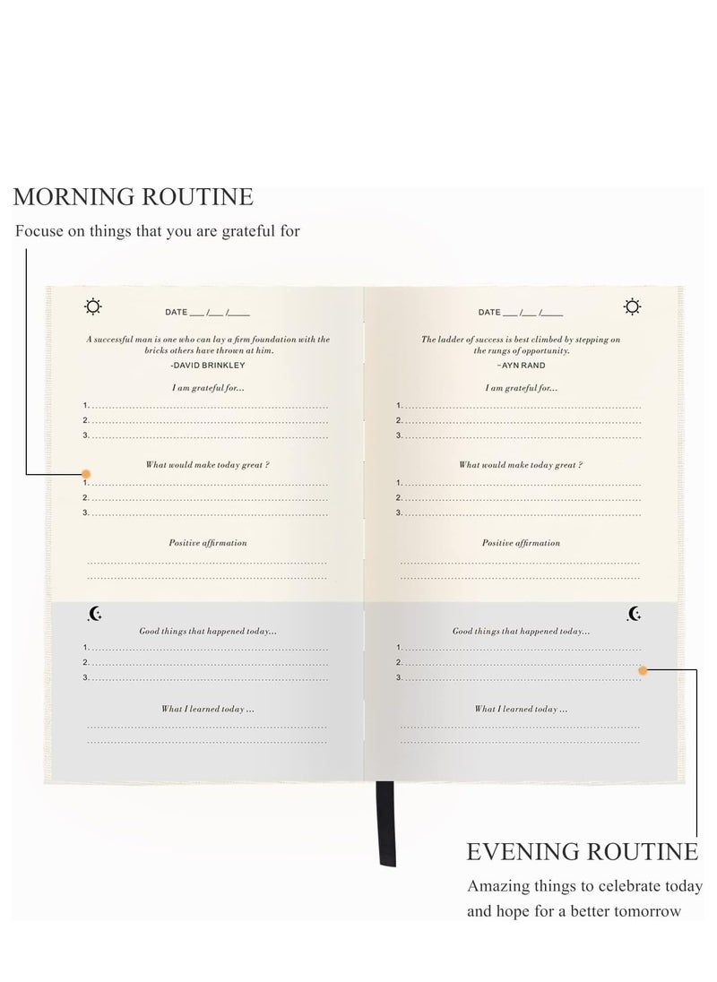 TRASSLE The Gratitude Journal : Five Minutes a Day for More Happiness, Positivity, Affirmation, Productivity, Mindfulness & Self Care - A Simple Effective Undated Daily Guide Planner  - Image 2