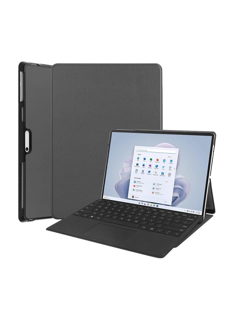 Compatible with Microsoft Surface Pro 11 (2024) 13-inch case PU leather clamshell stand Hard PC back case for Funda Surface Pro 11 tablet case  - Image 1
