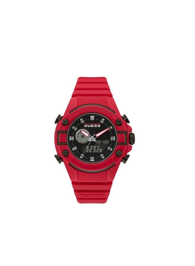 GUESS Digital Silicone Strap Watch - Image 1