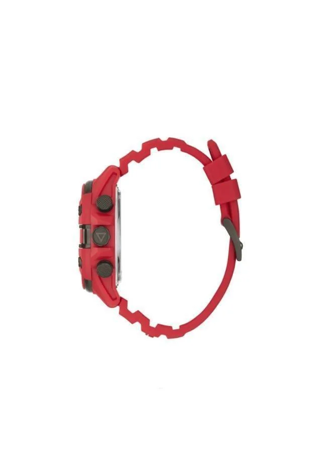 GUESS Digital Silicone Strap Watch