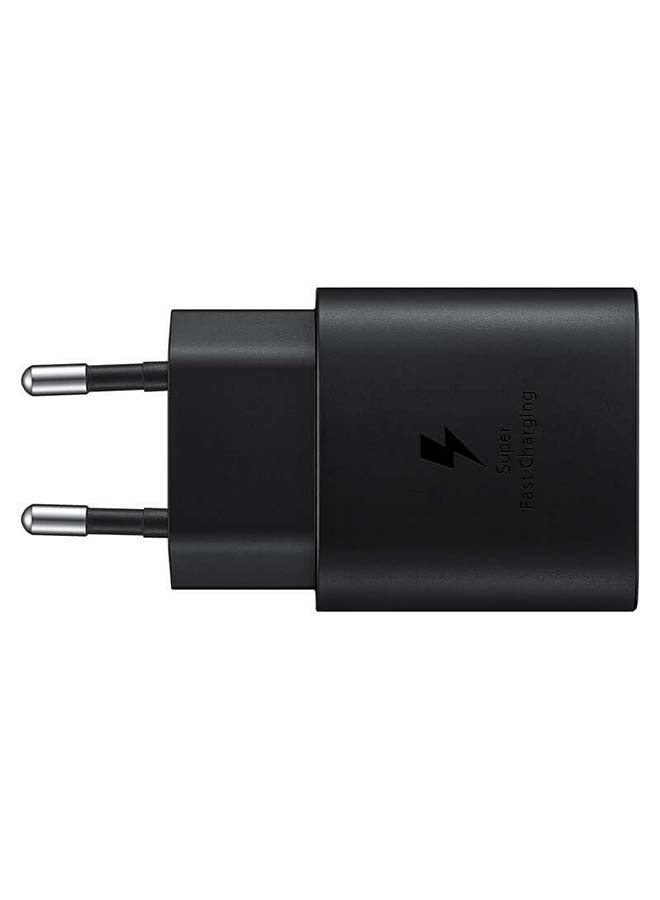 سامسونج محول شحن USB-C فائق السرعة بتقنية PD أثناء التنقل بقدرة 25 وات (مقبس أوروبي) أسود - Image 3