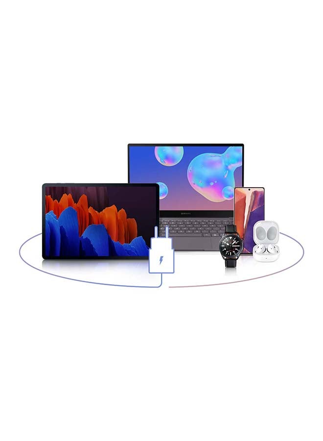 سامسونج محول شحن USB-C فائق السرعة بتقنية PD أثناء التنقل بقدرة 25 وات (مقبس أوروبي) أسود - Image 5