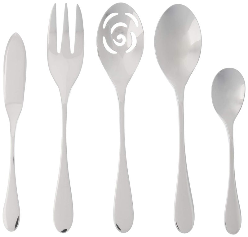 Knork Original Serving, 5 Piece Set, Gloss, 18/10 Stainless Steel - Image 5