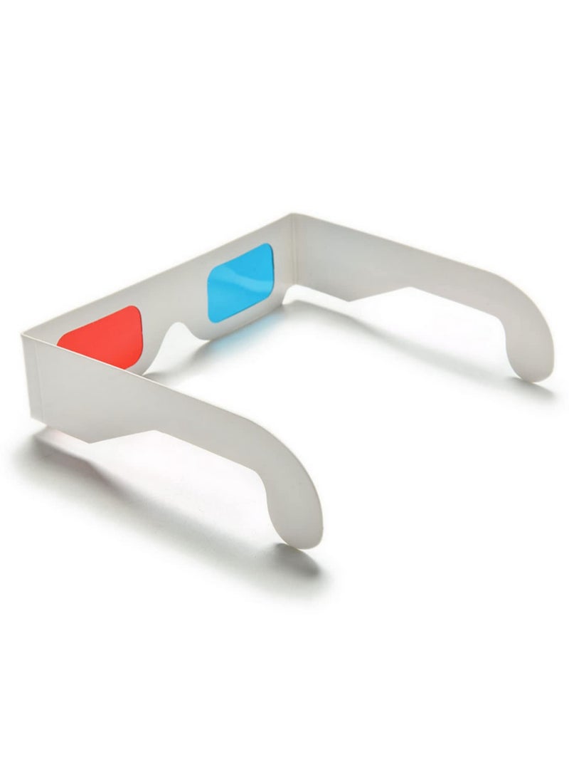 10pcs Universal Paper Anaglyph 3D Glasses Red  Blue for 3D Movies TV  Educational Use 250g Cardboard with PET Durable Reusable 14.3x3.7cm for children aged 7-14 - Image 4
