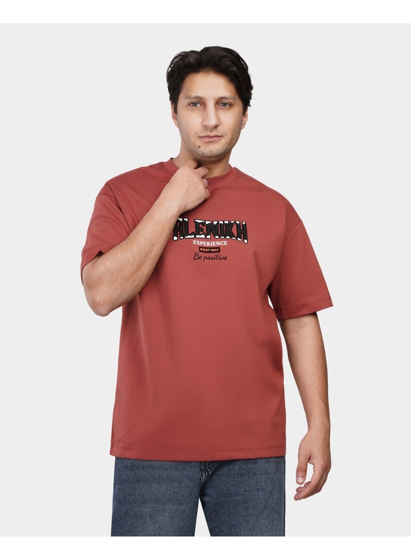 TORINESE "Experience Inspire" Urban Terracotta Oversize Tee - Image 3